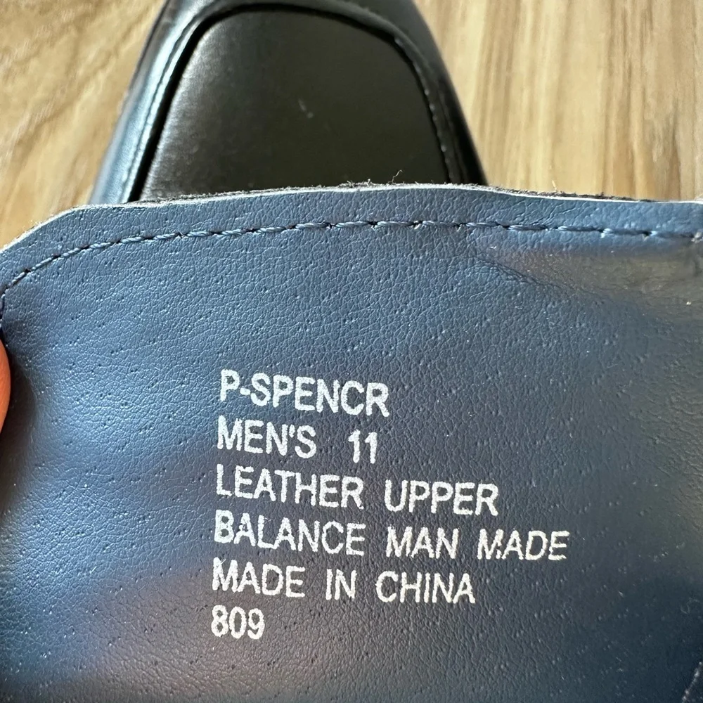 Steve Madden Leather Black Men's Lace Up Dress Shoes